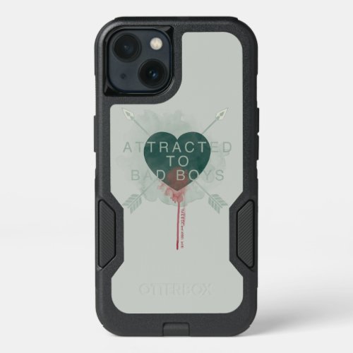 Arrow  Attracted To Bad Boys Pierced Heart iPhone 13 Case