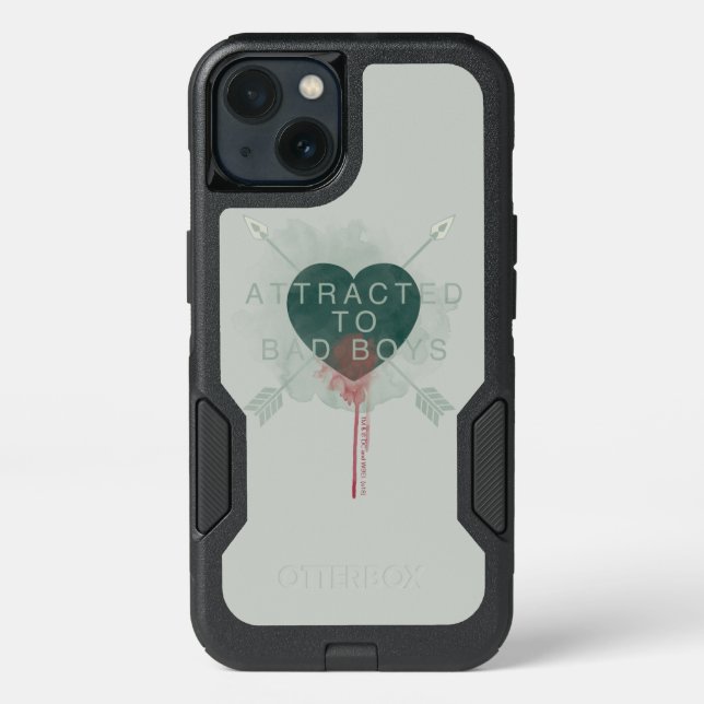 Arrow | "Attracted To Bad Boys" Pierced Heart Otterbox iPhone Case (Back)