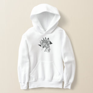 Arrow Black White Abstract Tribal Tattoo Art Hoodie
