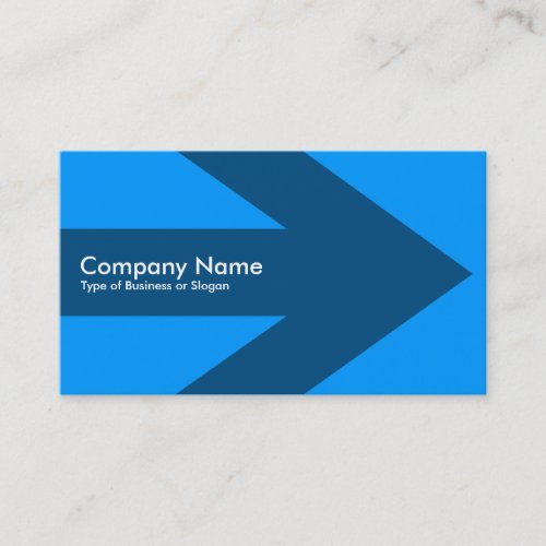 Arrow - Blue 0099FF Business Card Template