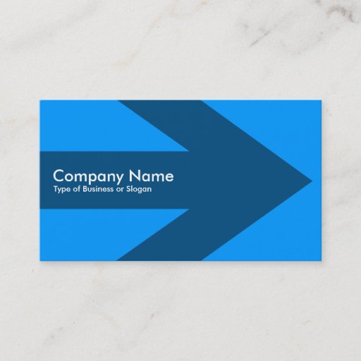Customizable Arrow - Blue 0099FF Business Card Template