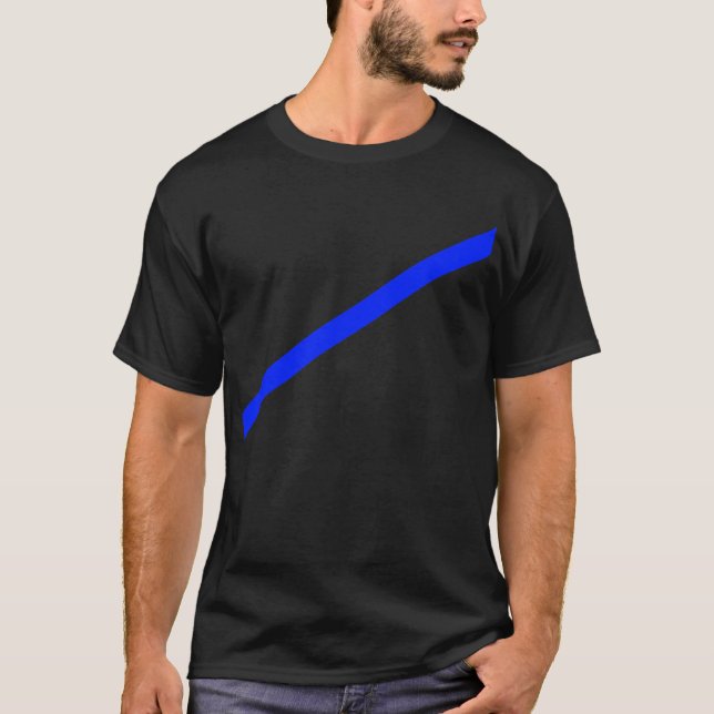 Arrow Blue 35deg The MUSEUM Zazzle Gifts T-Shirt (Front)