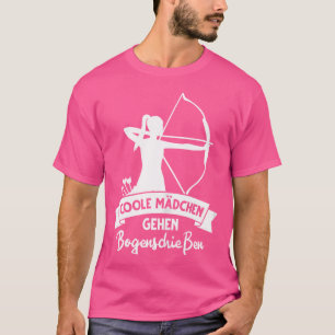 Arrow Bow Archery Cool Girls Walking Archery T-Shirt