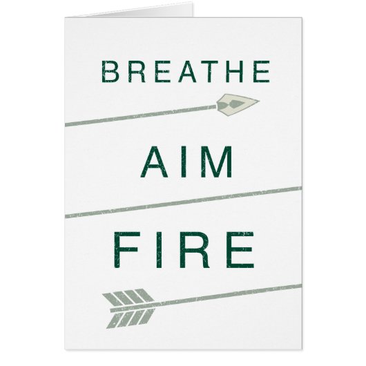 Arrow | Breathe Aim Fire Cards (Front)