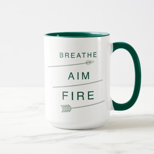 Arrow  Breathe Aim Fire Mug