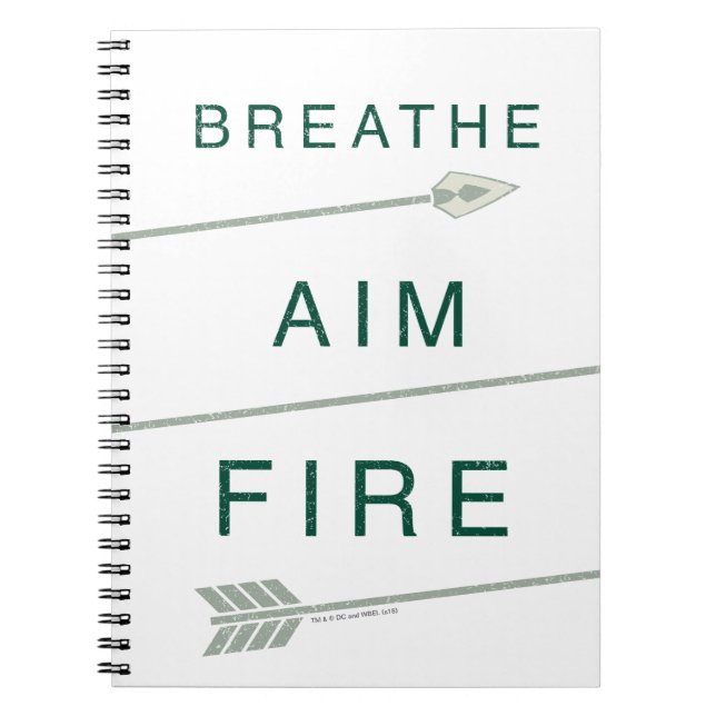 Arrow | Breathe Aim Fire Notebook (Front)
