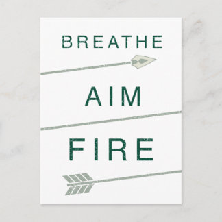 Arrow | Breathe Aim Fire Postcard