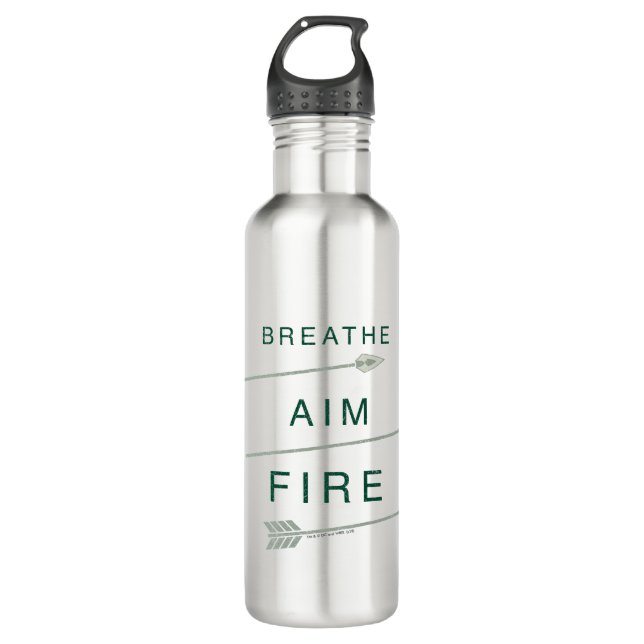 Arrow | Breathe Aim Fire Stainless Steel Water Bottle (Front)