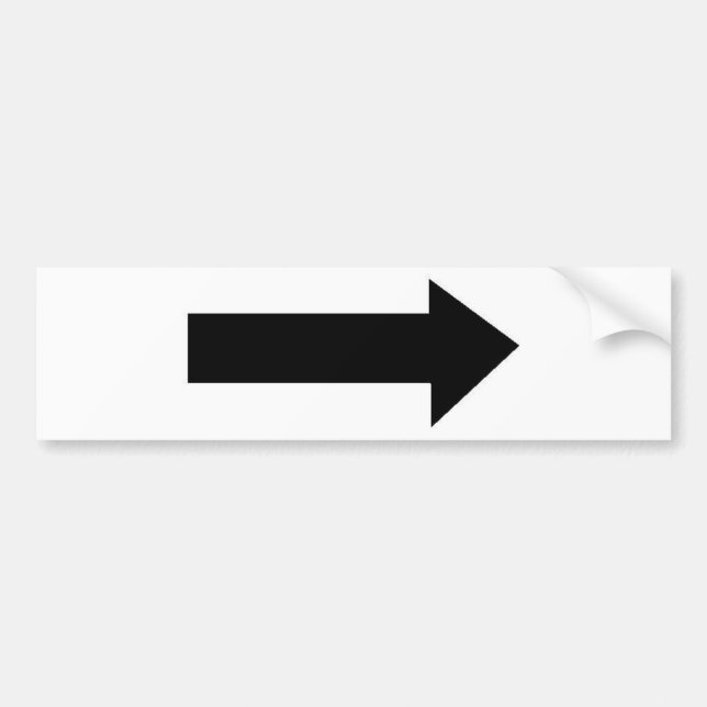 arrow bumper sticker (Front)