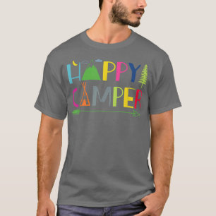Arrow Camper Happy Summer Camp Camping Gift Men Wo T-Shirt