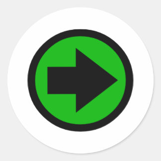 Arrow Classic Round Sticker
