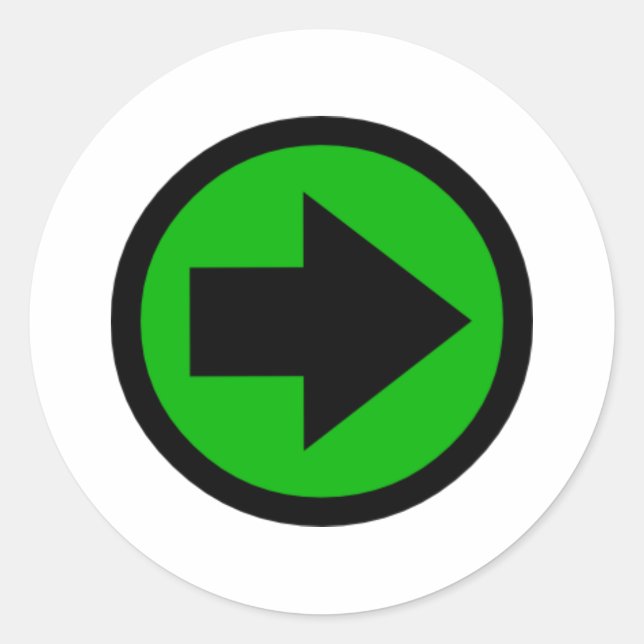Arrow Classic Round Sticker (Front)
