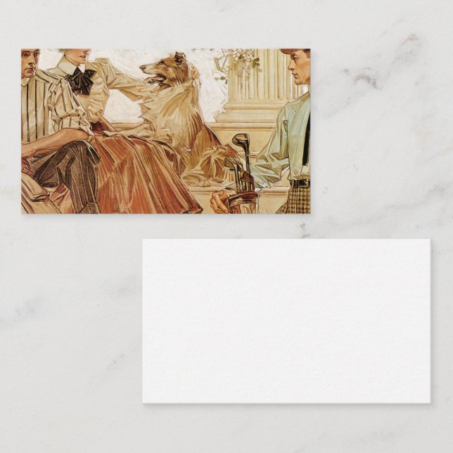 Arrow Collar advertisement, 1910 by Leyendecker Business Card (Front/Back)