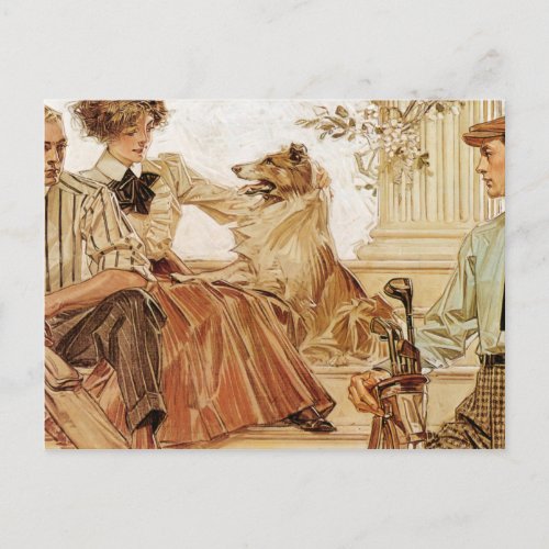 Arrow Collar advertisement 1910 by Leyendecker Postcard