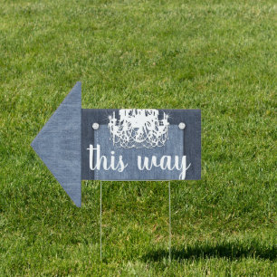 Arrow Consignment Denim n Diamonds Chandelier Sign