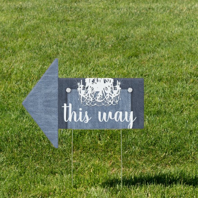 Arrow Consignment Denim n Diamonds Chandelier Sign (Insitu)