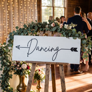 Arrow Dancing wedding sign