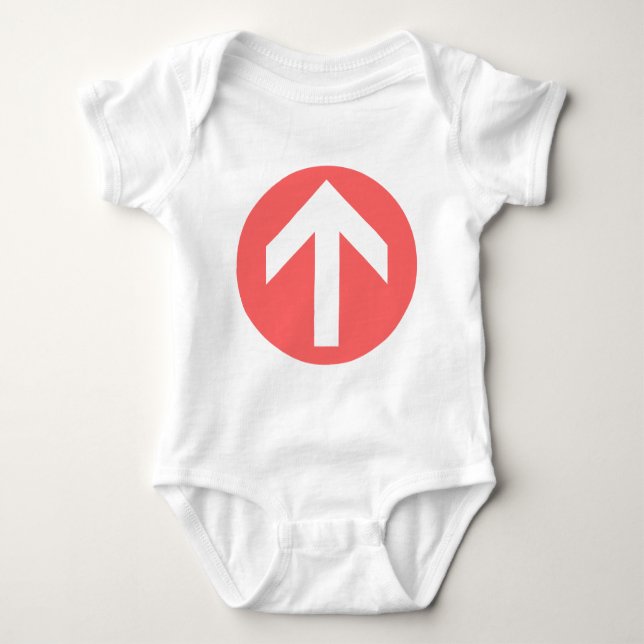 Arrow Disk Baby Bodysuit (Front)