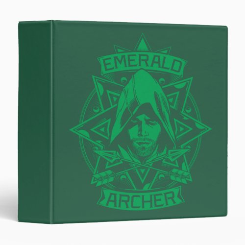 Arrow  Emerald Archer Graphic 3 Ring Binder