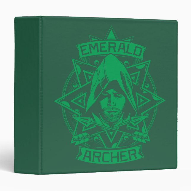 Arrow | Emerald Archer Graphic 3 Ring Binder (Front/Spine)
