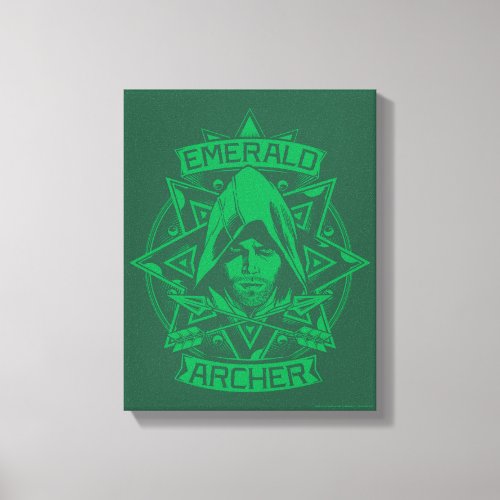 Arrow  Emerald Archer Graphic Canvas Print
