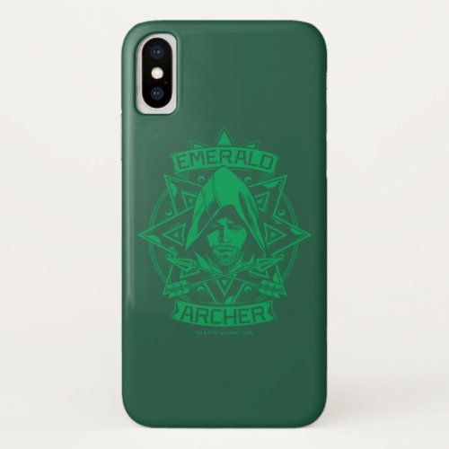 Arrow  Emerald Archer Graphic iPhone X Case