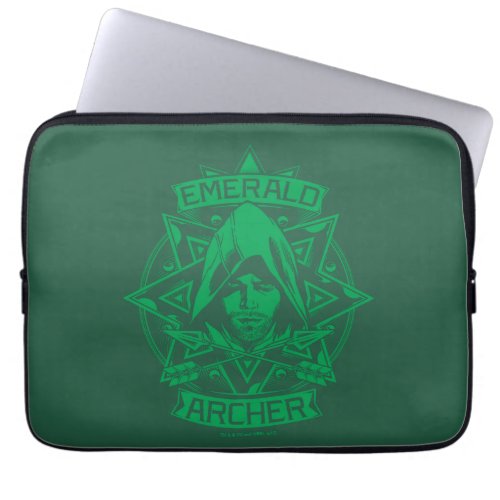 Arrow  Emerald Archer Graphic Laptop Sleeve