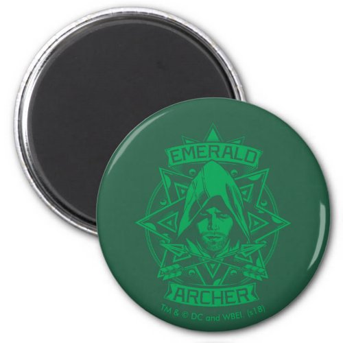 Arrow  Emerald Archer Graphic Magnet