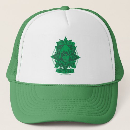 Arrow  Emerald Archer Graphic Trucker Hat