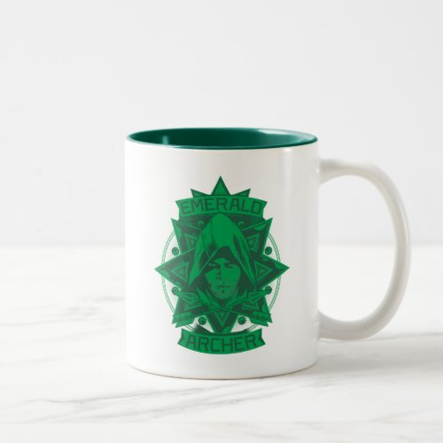 Arrow  Emerald Archer Graphic Two_Tone Coffee Mug