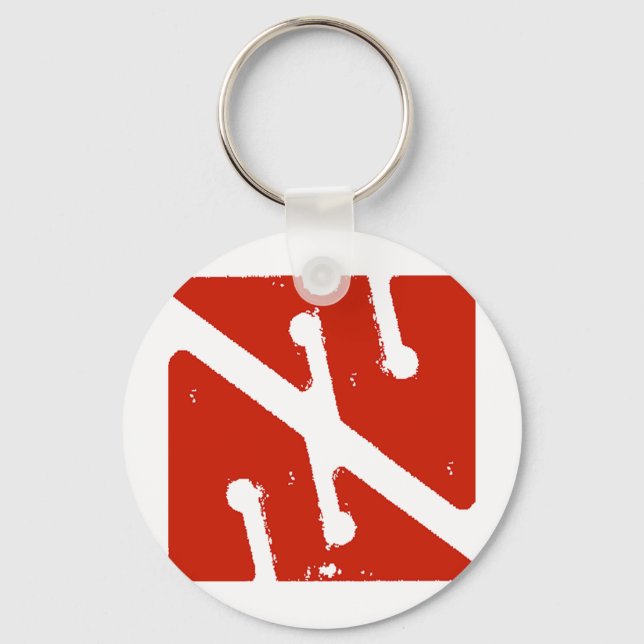 arrow flag keychain (Front)