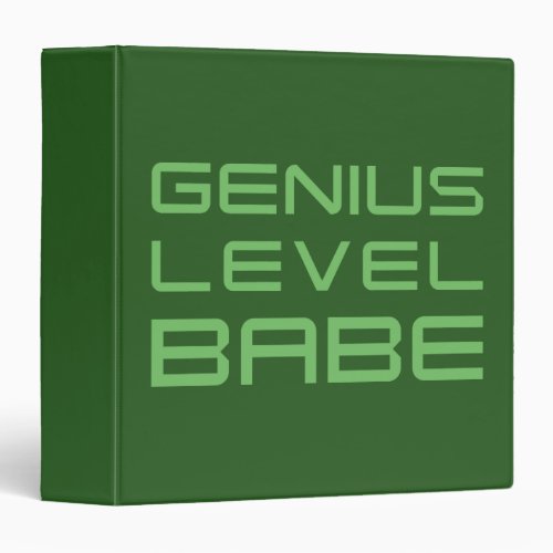Arrow  Genius Level Babe 3 Ring Binder