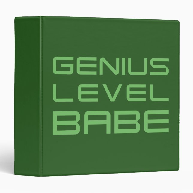 Arrow | Genius Level Babe 3 Ring Binder (Front/Spine)