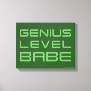 Arrow   Genius Level Babe Canvas Print