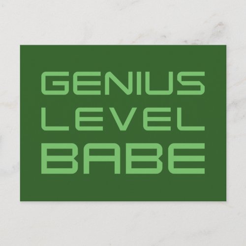 Arrow  Genius Level Babe Postcard