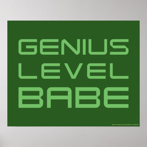 Arrow  Genius Level Babe Poster