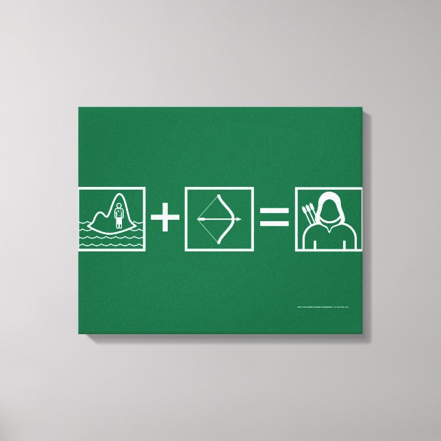 Arrow | Green Arrow Equation Canvas Print (Front)
