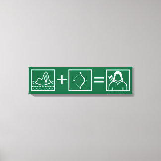 Arrow | Green Arrow Equation Canvas Print