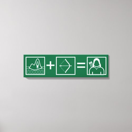 Arrow  Green Arrow Equation Canvas Print