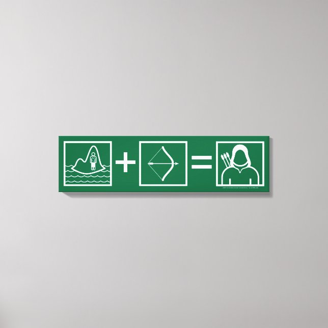 Arrow | Green Arrow Equation Canvas Print (Front)