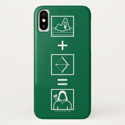 Arrow  Green Arrow Equation iPhone X Case