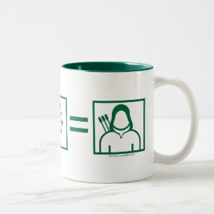 Arrow Green Arrow Equation Two-Tone Coffee Mug