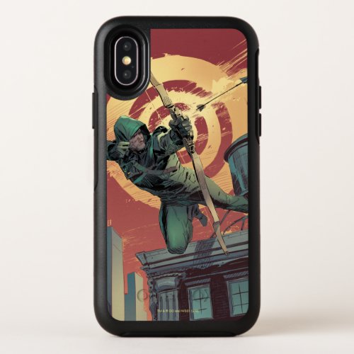 Arrow  Green Arrow Fires From Rooftop OtterBox Symmetry iPhone X Case