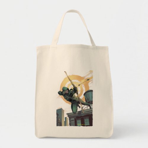 Arrow  Green Arrow Fires From Rooftop Tote Bag