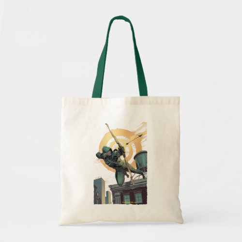 Arrow  Green Arrow Fires From Rooftop Tote Bag