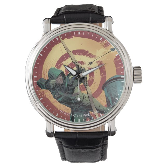 Arrow | Green Arrow Fires From Rooftop Watch (Front)