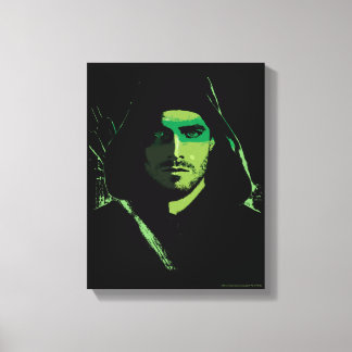 Arrow | Green Arrow Green Stylized Cutout Canvas Print