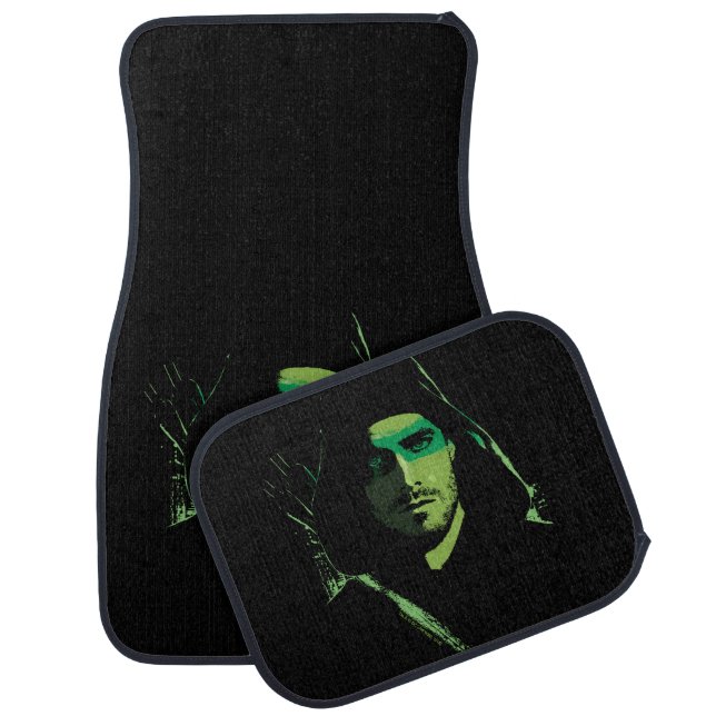 Arrow | Green Arrow Green Stylized Cutout Car Floor Mat (Set)