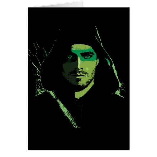 Arrow | Green Arrow Green Stylized Cutout Cards (Front)