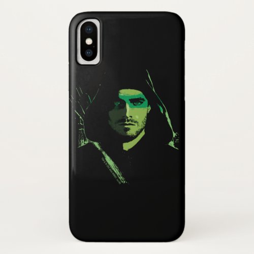 Arrow  Green Arrow Green Stylized Cutout iPhone X Case